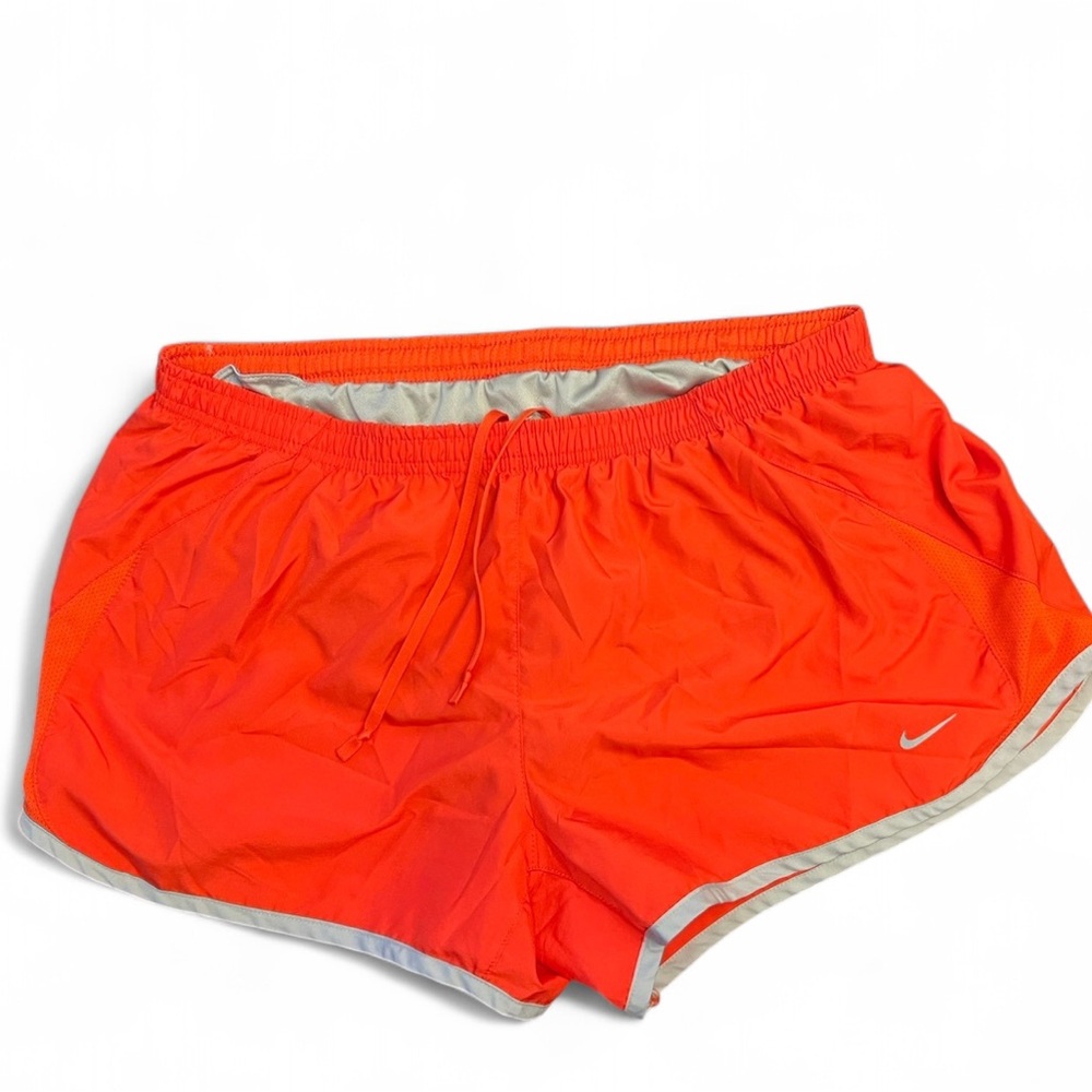 Nike Orange/red with grey trim running shorts